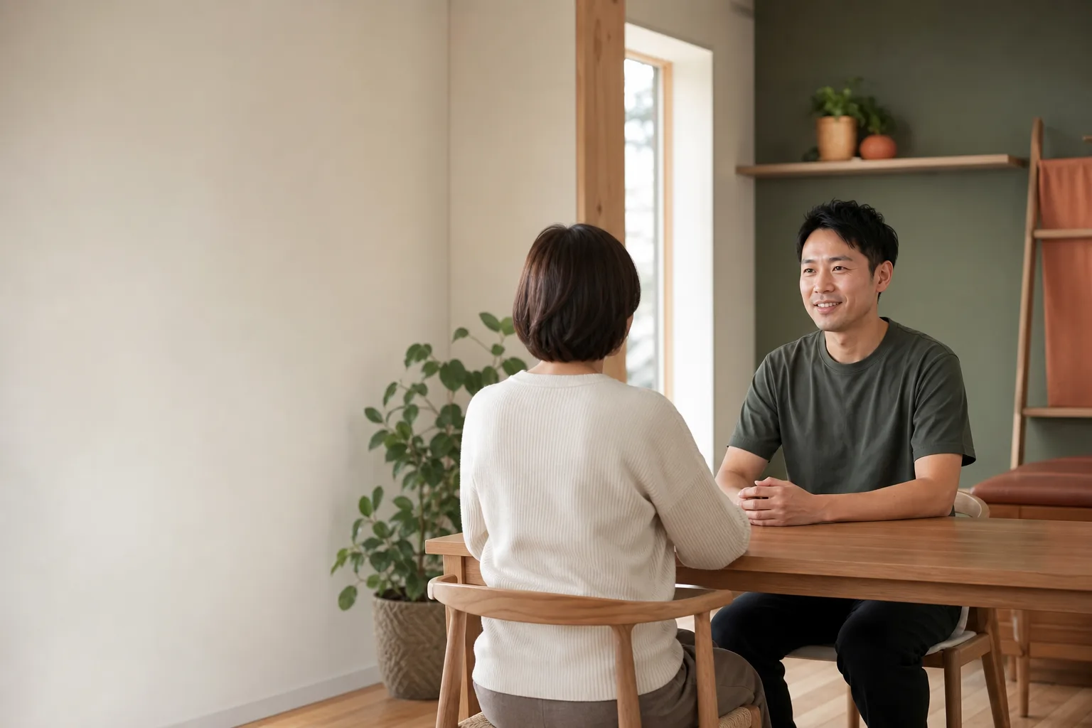 ○○コンディショニング整体院HP制作見本。カウンセリングのイメージ